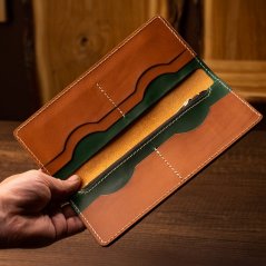 Langes Portemonnaie aus Leder